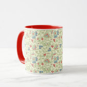 Elegant William Morris Renaissance Floral Mok (Voorkant links)