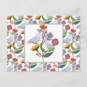 Elegant William Morris Style Eigenaars met zonnebl Briefkaart (Voorkant)