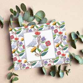 Elegant William Morris Style Eigenaars met zonnebl Briefkaart