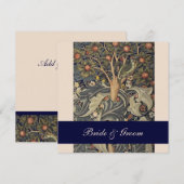Elegant William Morris Wedding Invitations Kaart (Voorkant / Achterkant)
