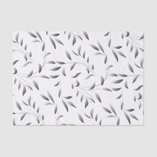Elegant Willow Leaf Pattern Tissuepapier (Voorkant)