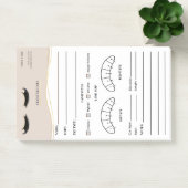 Elegant wimperclient registratieformulier post-it® notes (Kantoor)