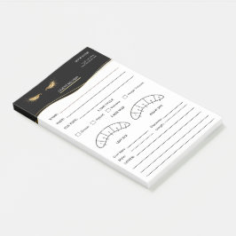Elegant wimperclient registratieformulier post-it® notes