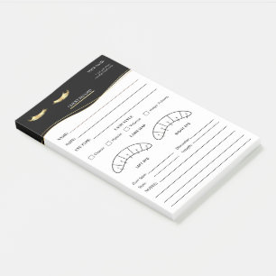Elegant wimperclient registratieformulier post-it® notes