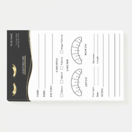 Elegant wimperclient registratieformulier post-it® notes