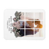 Elegant Window with Image Wedding Save the Date Magneet (Horizontaal)