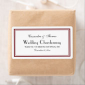 Elegant Wine/Bourgogne omhuld H Wine flesetiket Etiket (Insitu)