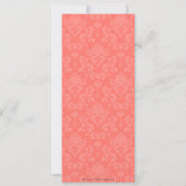 Elegant Wine Bridal Shower Invitations Kaart (Achterkant)