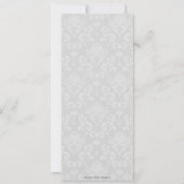 Elegant Wine Bridal Shower Invitations Kaart (Achterkant)