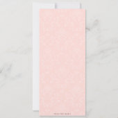 Elegant Wine Bridal Shower Invitations Kaart (Achterkant)