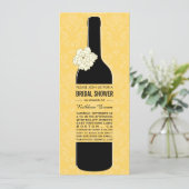 Elegant Wine Bridal Shower Invitations Kaart (Staand voorkant)