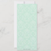 Elegant -Wine Bridal Shower Invitations Kaart (Achterkant)