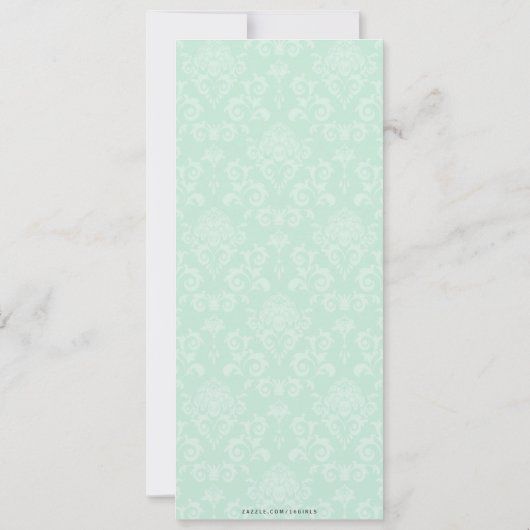 Elegant -Wine Bridal Shower Invitations Kaart (Achterkant)