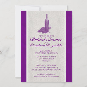 Elegant Wine Fles Bridal Shower Invitations Kaart