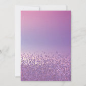 Elegant Wine Glass Paars Diamanten Retirement Kaart (Achterkant)