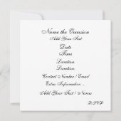 Elegant Wine Herfst Season Harvest Invitation Kaart (Achterkant)