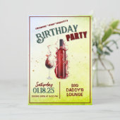 Elegant Wine Theenmaal-wedstrijd Kaart (Staand voorkant)