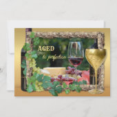 Elegant Wine Theenmaal-wedstrijd Kaart (Voorkant)