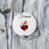 Elegant Wine -  Wedding  Buttons (In situ)