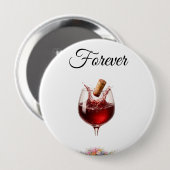 Elegant Wine -  Wedding  Buttons (Voorkant /achterkant)