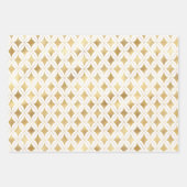 Elegant Wine, White & Gold Carnival Harlequin Inpakpapier Vel (Voorkant 2)