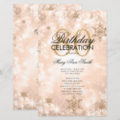 Elegant Winter 80 Verjaardagsprogramma Roos Gold M (Voorkant / Achterkant)