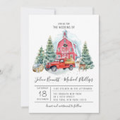 Elegant Winter Barn | Waterverf bruiloft (Voorkant)