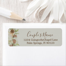 Elegant Winter Beige Trouw Retouradres Label