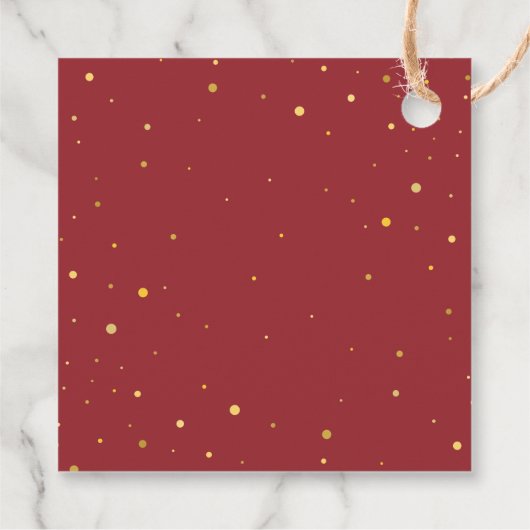 Elegant Winter Berries Vakantie Party Bedankjes Labels (Achterkant)