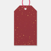 Elegant Winter Berries Vakantie Party Cadeaulabel (Achterkant)