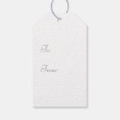 Elegant Winter Birds op een tak met bessen Cadeaulabel (Achterkant)