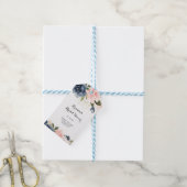 Elegant winter bloemenkalligrafie Vrijgezellenfees Cadeaulabel (Met Touw)