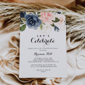 Elegant Winter Bloemfeest Laten we feest vieren Kaart