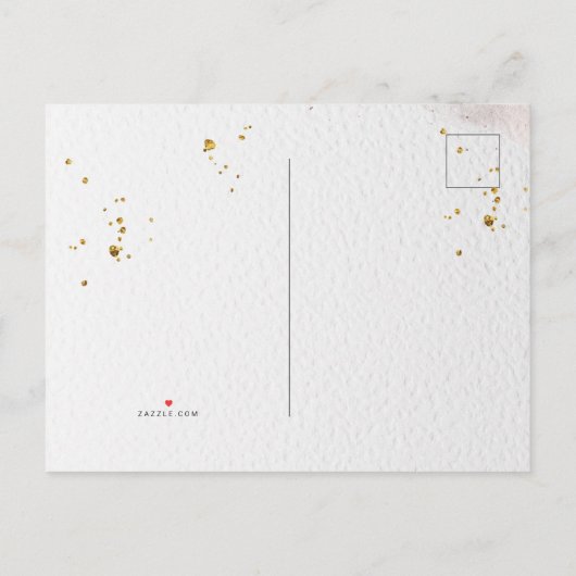 Elegant Winter Blue en White Flowers Invitation P Uitnodiging Briefkaart (Achterkant)