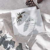 Elegant Winter Boho Chic Waterverf Vrijgezellenfee Kaart