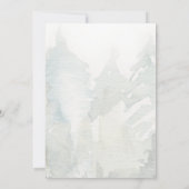 Elegant Winter bos geslacht onthullen Hij of Zij Kaart (Achterkant)