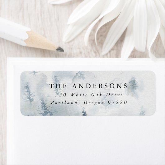 Elegant Winter Bos Retour Adres Label (Insitu)
