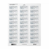 Elegant Winter Bos Retour Adres Label (Full Sheet)