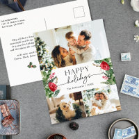 Elegant Winter Botanical 3 foto vakantie Briefkaar