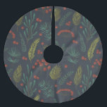 Elegant Winter Botanisch Kerstboom Rok<br><div class="desc">Combineer elegantie en natuurlijke wintergroen tot creëer deze richante botanische kerstboomrok.</div>