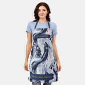 Elegant Winter Botanisch Schort met aangepaste naa (Gedragen)