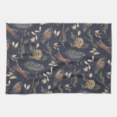Elegant Winter Botanisch Theedoek (Horizontaal)