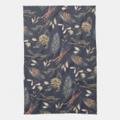 Elegant Winter Botanisch Theedoek (Verticaal)