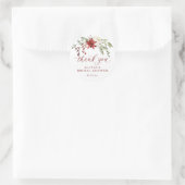 Elegant Winter Bridal Shower Thank You Ronde Sticker (Tas)