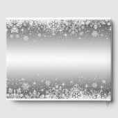 Elegant winter bruiloft gastenboek (Achterkant)