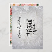 Elegant Winter-bruiloft hart bruiloft Kaart (Voorkant / Achterkant)