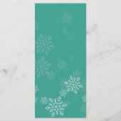 Elegant Winter Bruiloft Menu (Achterkant)