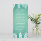 Elegant Winter Bruiloft Menu (Staand voorkant)