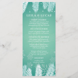 Elegant Winter Bruiloft Menu