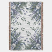 Elegant Winter Cheer Deken (Voorkant Verticaal)